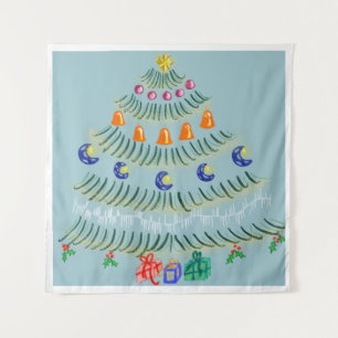 Christmas tree tapestry