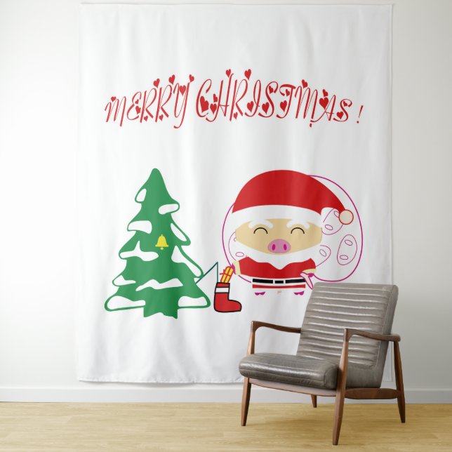 Christmas tree tapestry (In Situ)