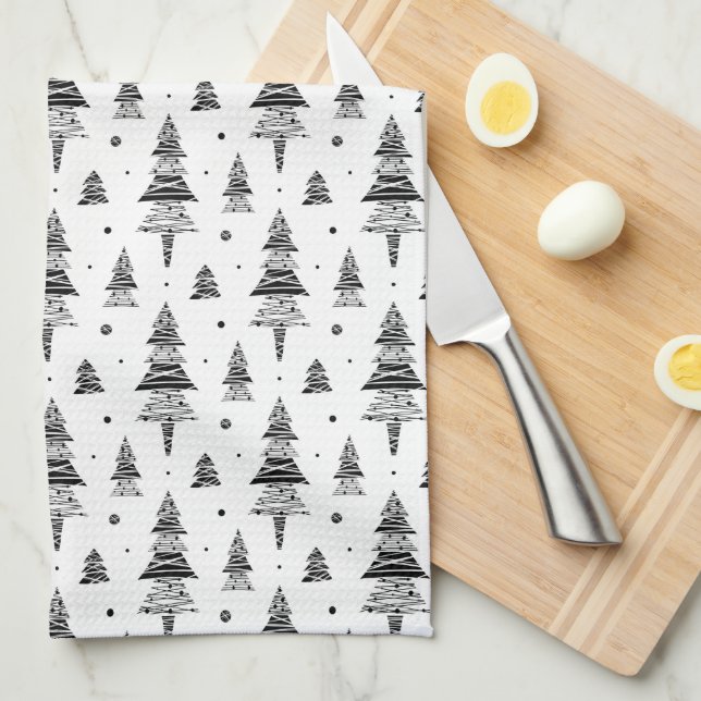 Christmas tree  tea towel (Quarter Fold)