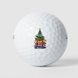 Christmas Tree Teacher Life Gift Teaching Golf Balls