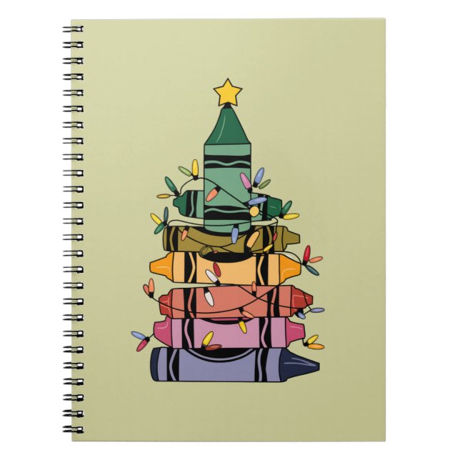 Christmas Tree Teacher Life Gift Teaching Notebook (Front)