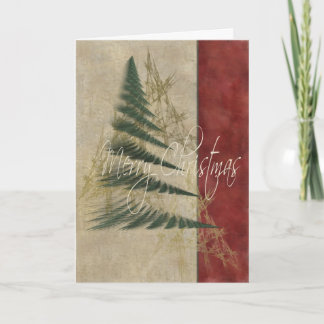 Christmas Tree Textures Holiday Card