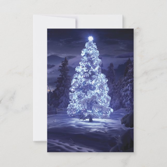 Christmas Tree  Thank You Card (Front)