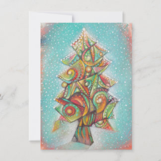 Christmas Tree Thank You Card