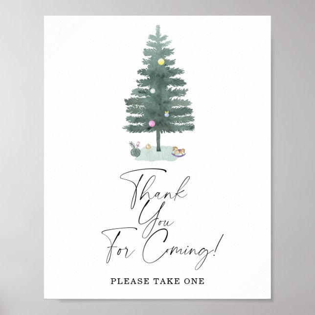 Christmas tree - Thank you for coming Poster (Front)
