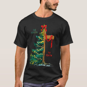 Christmas Tree The Season Jesus Cross The Reason T-Shirt