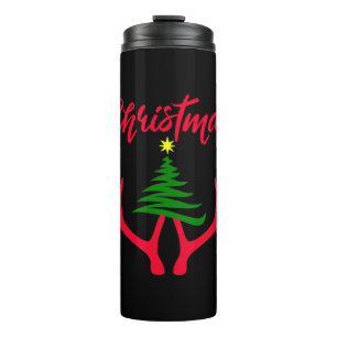 Christmas tree thermal tumbler