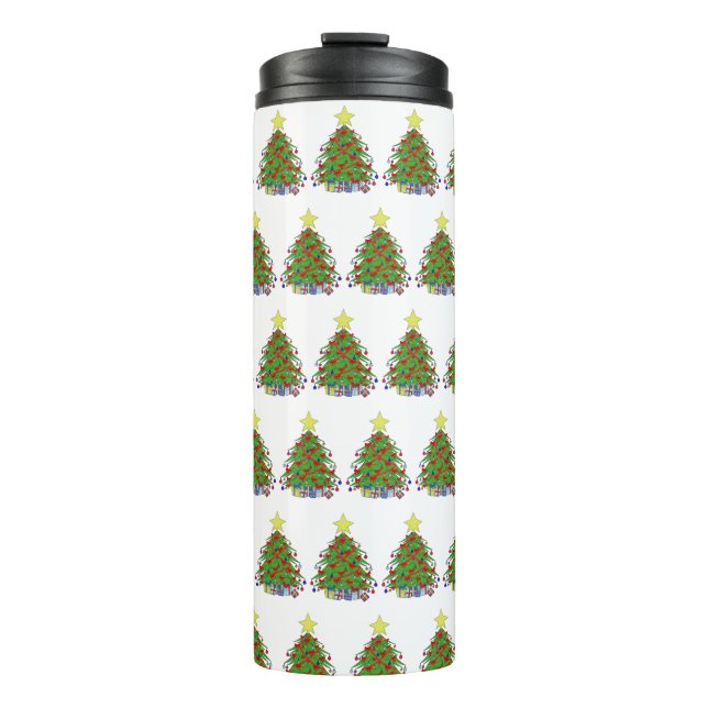 Christmas tree thermal tumbler (Front)
