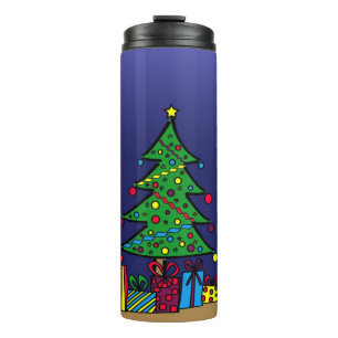 Christmas tree thermal tumbler