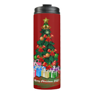 Christmas Tree Thermal Tumbler