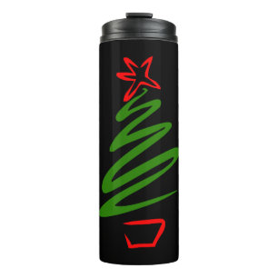 Christmas tree thermal tumbler