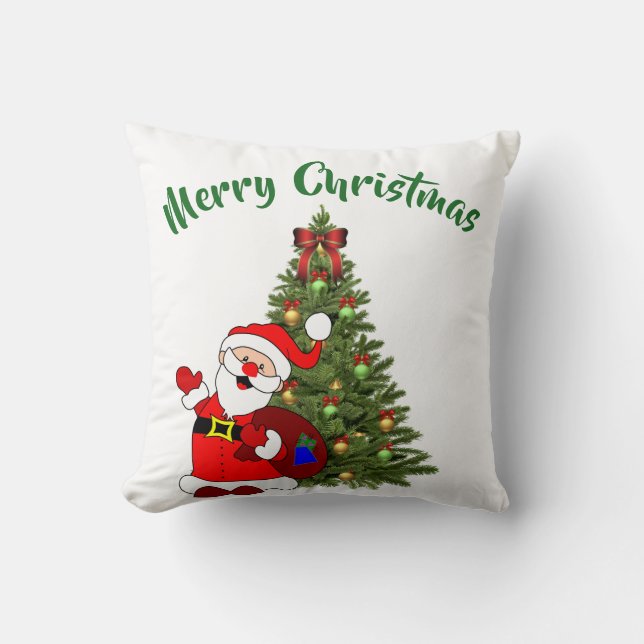 Christmas Tree Throw Pillow (Front)