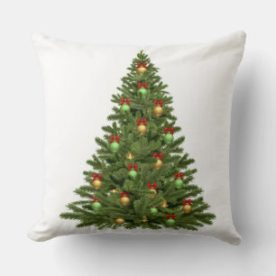 Christmas Tree Throw Pillow