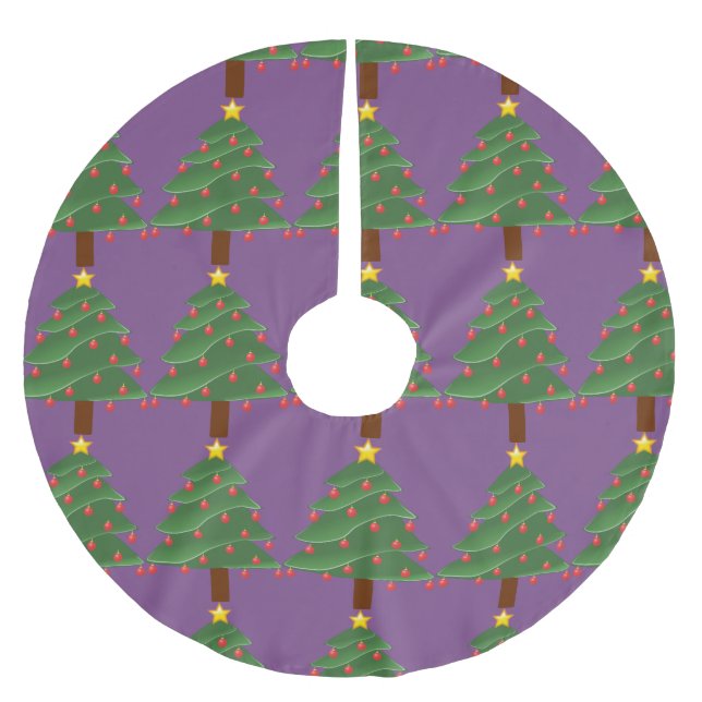 Christmas Tree Thunder_Cove Brushed Polyester Tree Skirt (Front)