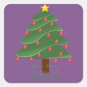 Christmas Tree Thunder_Cove Square Sticker