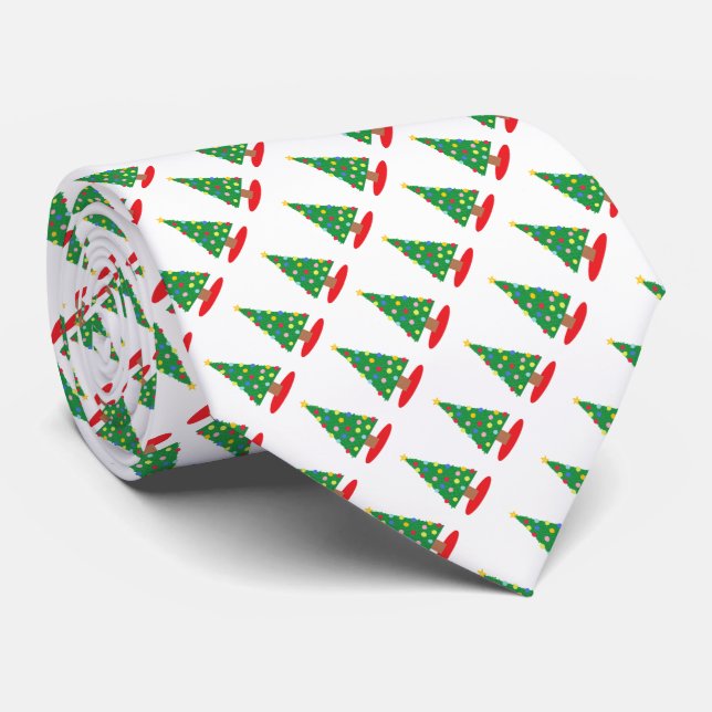 Christmas Tree Tie (Rolled)