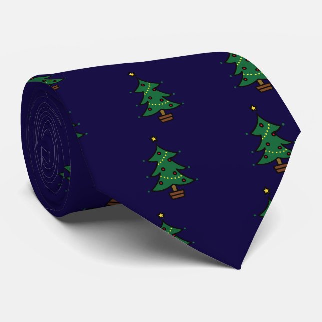 Christmas tree tie (Rolled)