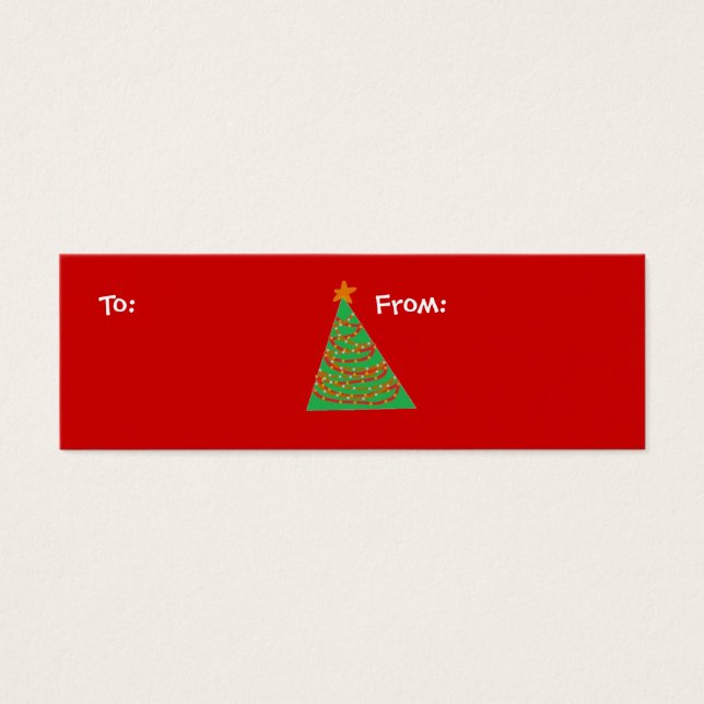 Christmas Tree, To:, From: (Front)