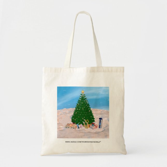 Christmas Tree Tote Bag (Front)
