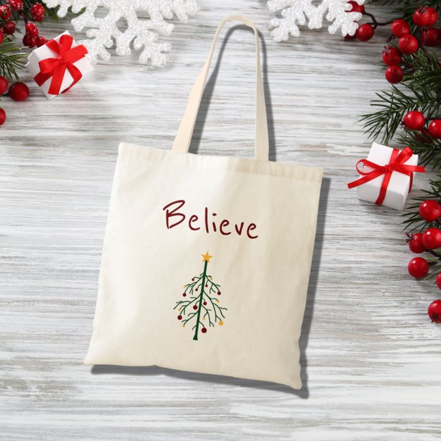 Christmas Tree Tote Bag (Creator Uploaded)