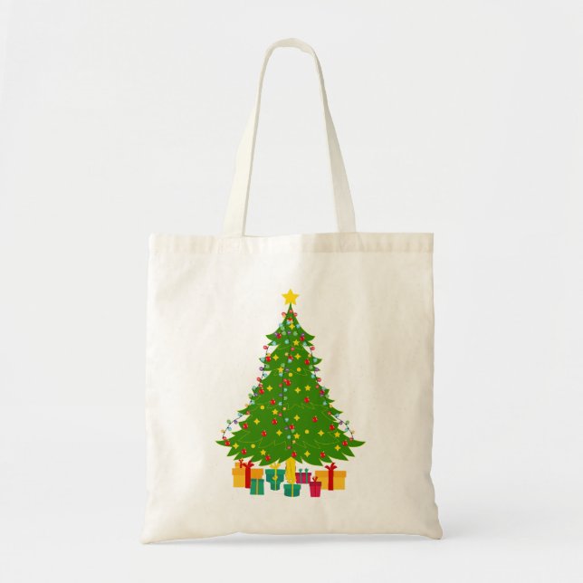 Christmas Tree Tote Bag (Front)