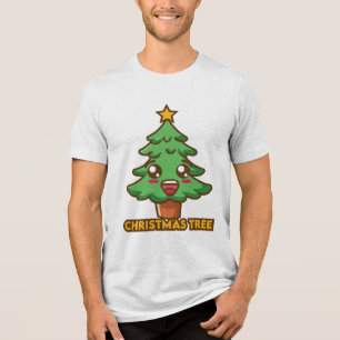 Christmas tree Tri-Blend shirt