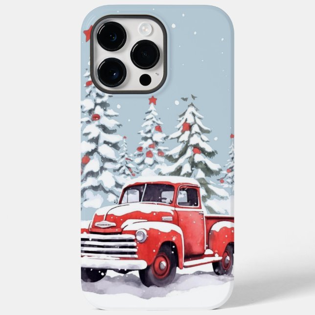 Christmas Tree Truck  Case-Mate iPhone Case ("Vintage red truck vibes all winterlong.")
