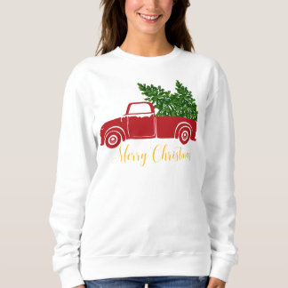 Christmas tree truck Women's Sweatshirt