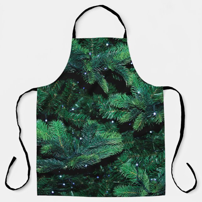 Christmas tree twigs sapling pine apron (Front)