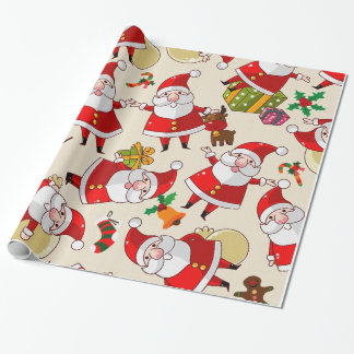 Christmas tree vintage gift wrapping paper