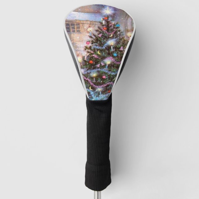 Christmas Tree Vintage Golf Head Cover (Front)