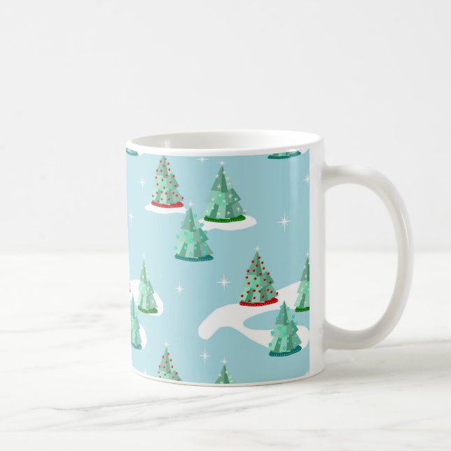 Christmas Tree Vintage Style Mug (Right)