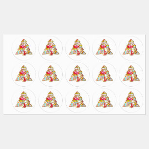 Christmas Tree Waterproof Labels