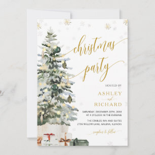 Christmas Tree Wedding Invitation
