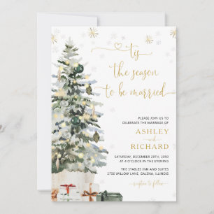 Christmas Tree Wedding Invitations