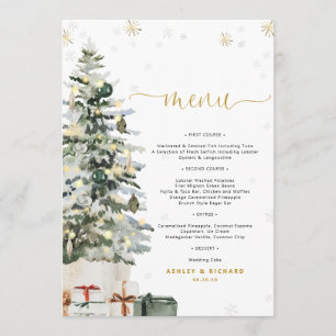 Christmas Tree Wedding Menu