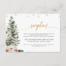 Christmas Tree Wedding Reception