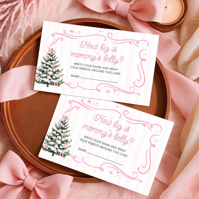 Christmas Tree Winter How Big Is Mummy's Belly Enclosure Card (Creator Uploaded)