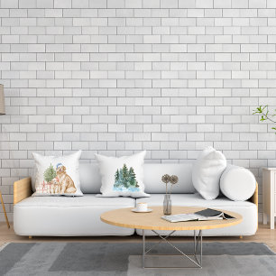 Christmas tree winter Throw Pillow