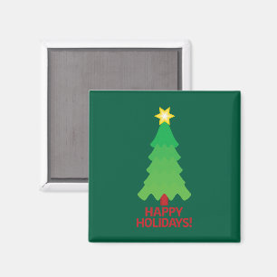 Christmas Tree With Bright Star Magnet