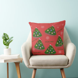 Christmas Tree with Family photos Cushion