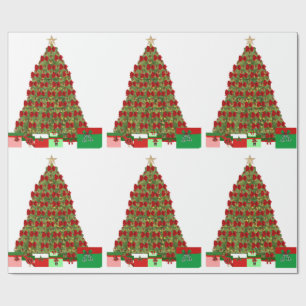 Christmas Tree with Presents Wrapping Paper