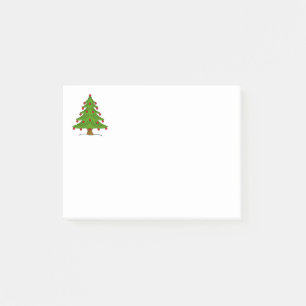 Christmas Tree with Red Ornaments Post-it Notes