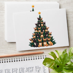 Christmas tree With Terrier dogs Xmas Gift Envelope