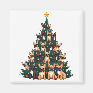 Christmas tree With Terrier dogs Xmas Gift  Magnet