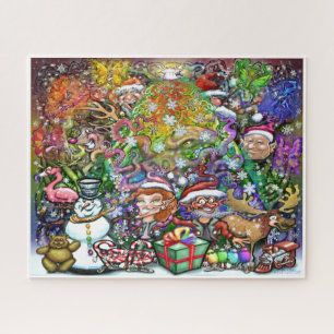 Christmas Tree with Trimmings Jigsaw Puzzle