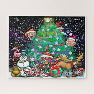Christmas Tree with Trimmings Jigsaw Puzzle