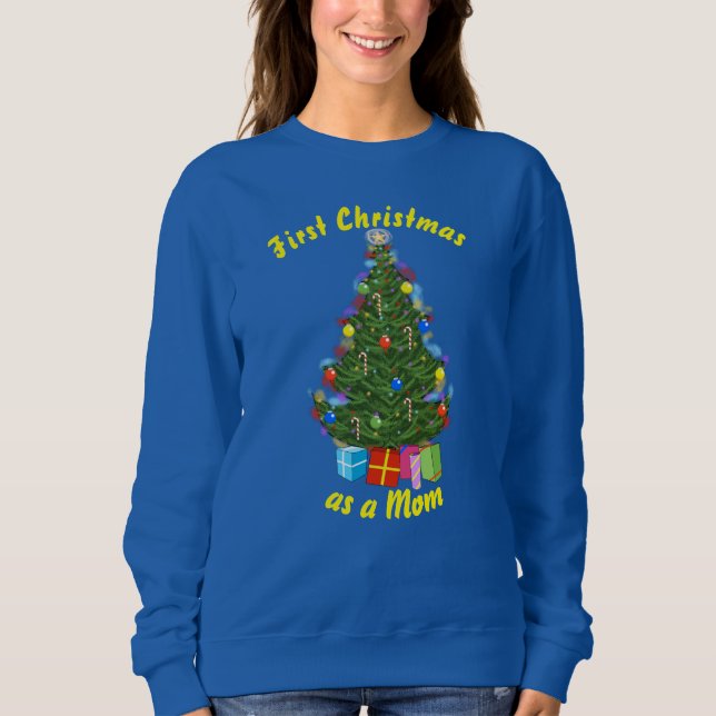 Christmas Tree Womens Sweatshirt (Front)
