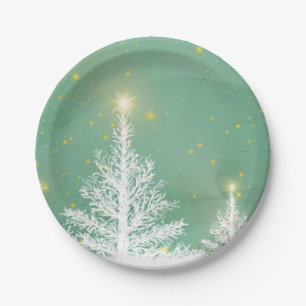 Christmas Tree Wonderland Art Paper Plate