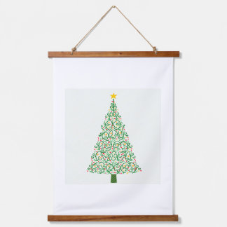 Christmas Tree Wood Topped Wall Tapestry